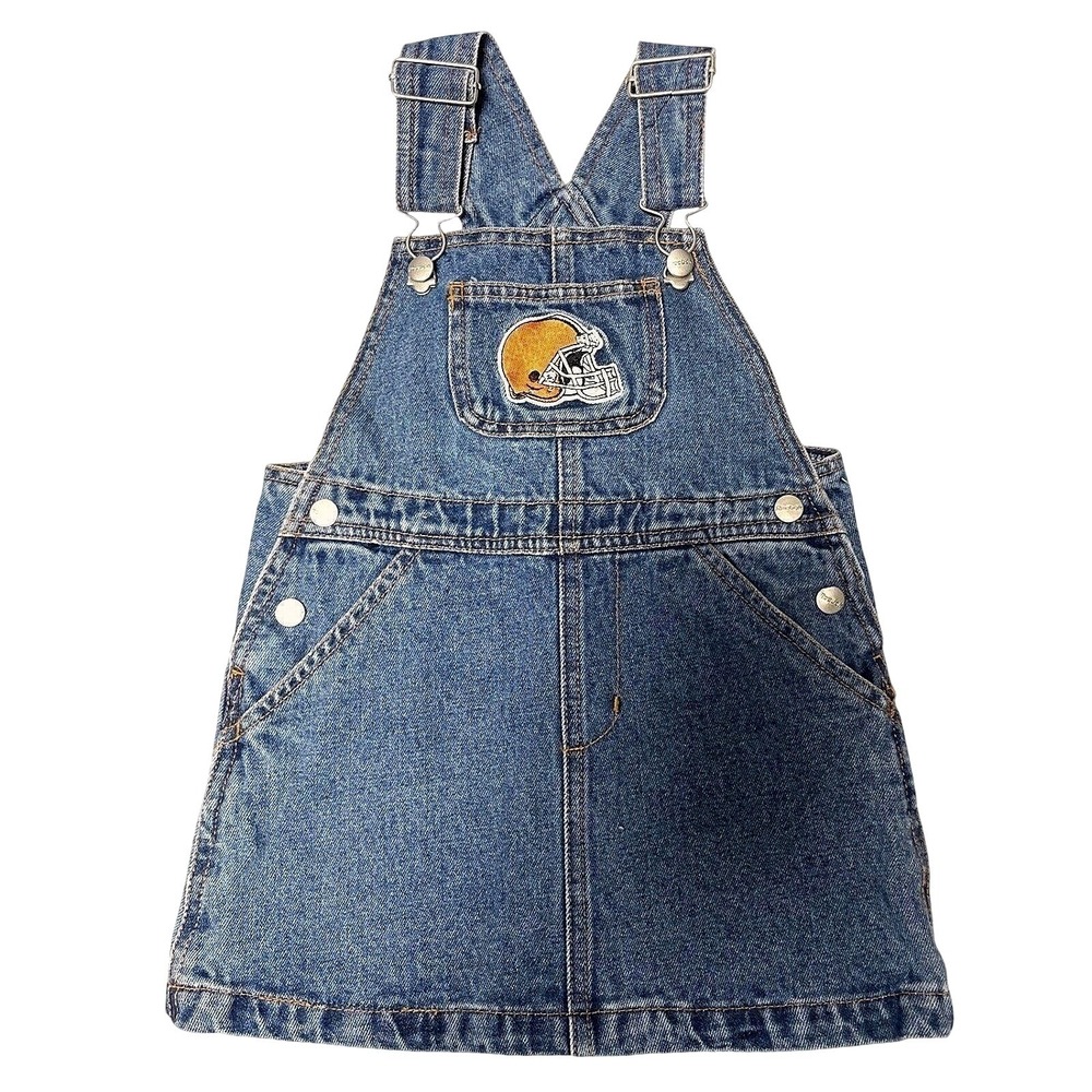 Cleveland Browns NFL Embroidered Denim Dress Girls 3T